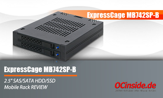 Icy Dock Expresscage Mb742Sp-B 2X 2.5 Inch Sas/Sata Hdd/Ssd – TeciSoft