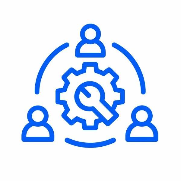 Engineering collaboration illustration