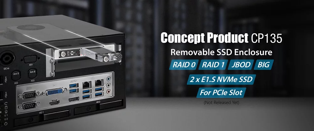 Concept Product CP135
Removable SSD Enclosure