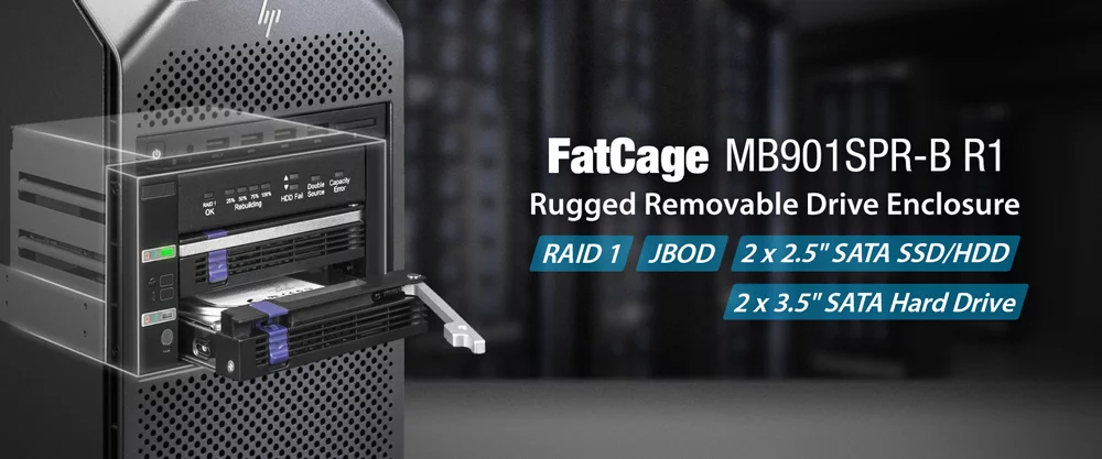 MB901SPR-B R1
Rugged Removable Drive Enclosure