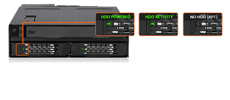 ICY DOCK MB602SPO-B ToughArmor Drive Enclosure for 5.25 6Gb/s SAS, Serial  ATA/600 - Black