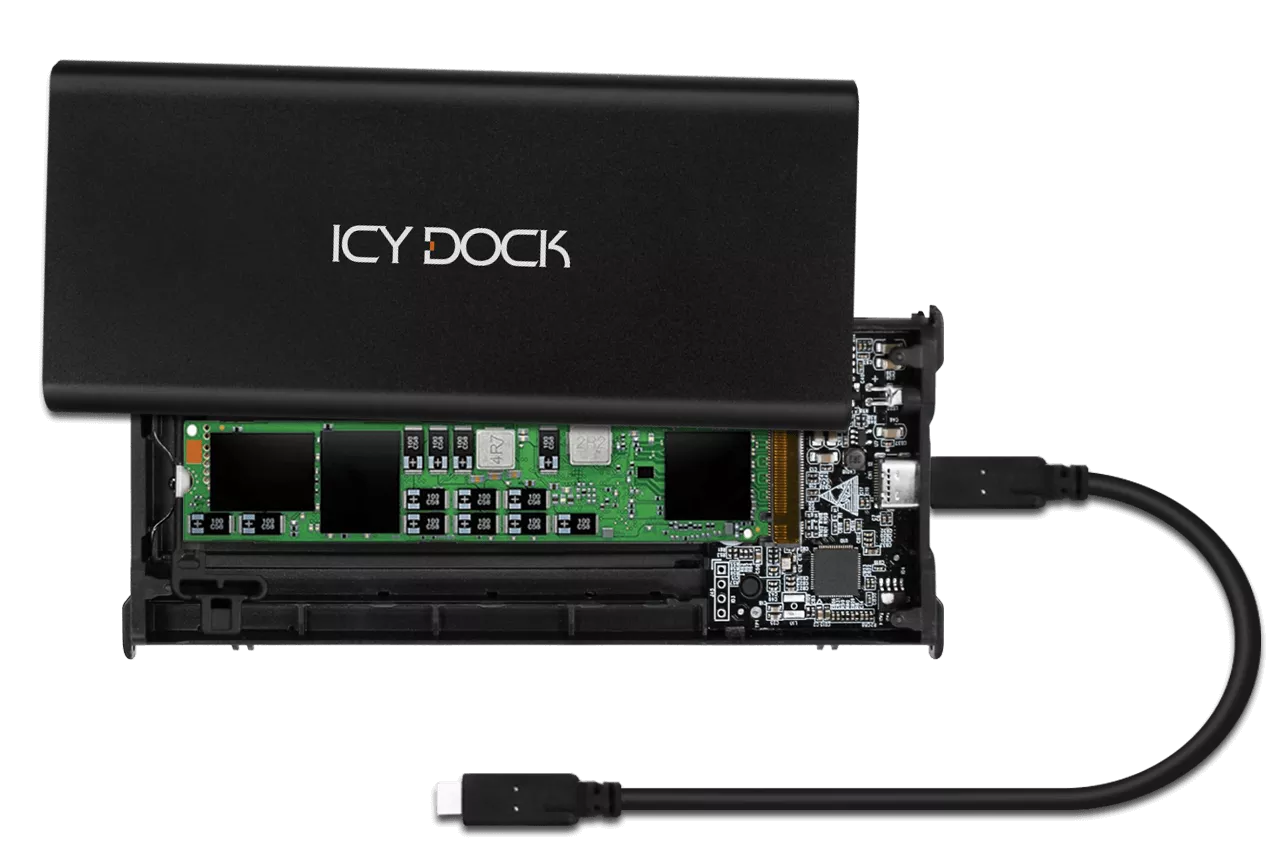 Icy Box 2.5 USB-C 3.1 Gen.2 pour SSD M.2 NVME - M-KEY - Boîtier externe