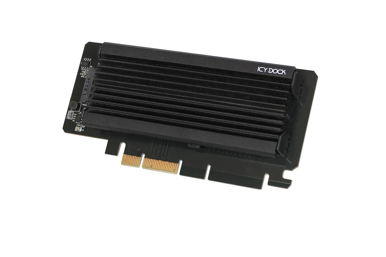 MB987M2P-B - Adaptateur 1 x M.2 NVMe SSD vers 4x PCIe 4.0 avec équerre PCIe