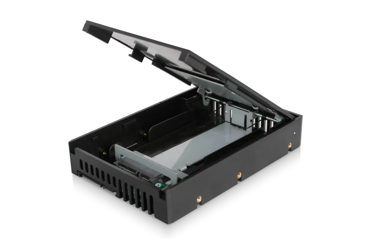 MB882SP-1S-1B_2.5 to 3.5 Bay SATA (22pin) HDD & SSD Converter / Mounting  Kit for Internal 3.5 Drive Bay