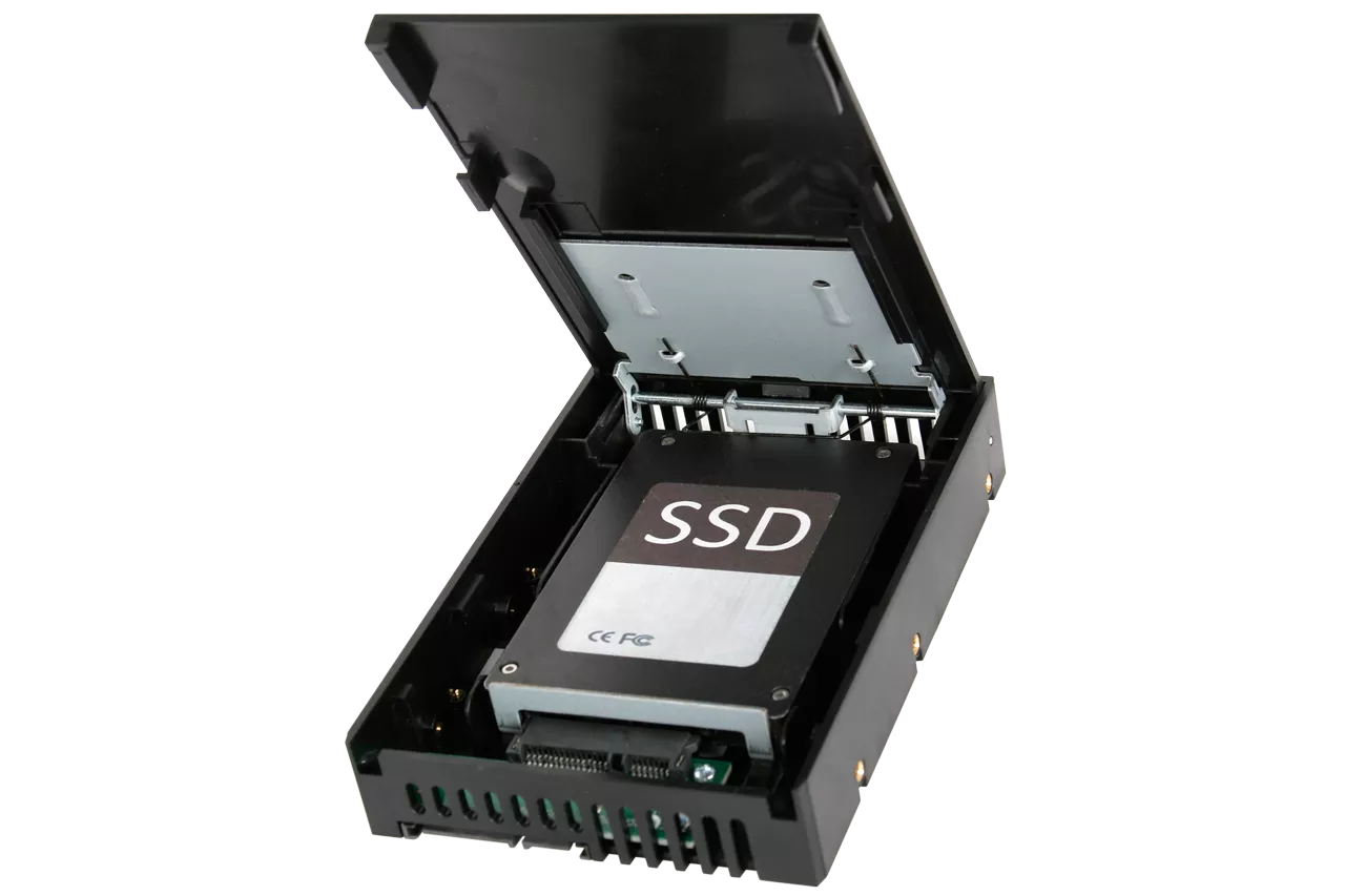 MB882SP-1S-1B_2.5 to 3.5 Bay SATA (22pin) HDD & SSD Converter / Mounting  Kit for Internal 3.5 Drive Bay