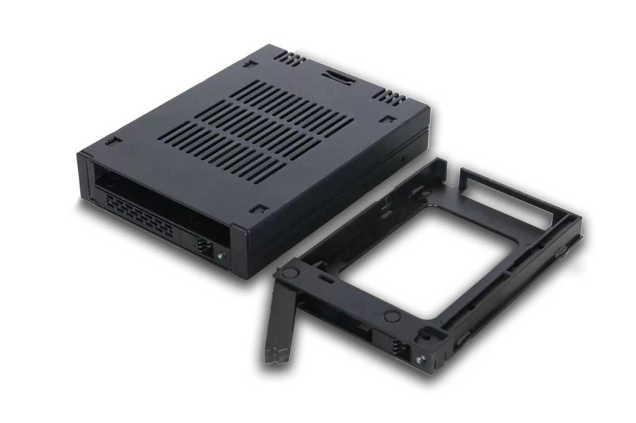Icy Dock ExpressCage 2.5 External SATA/SAS Hard Drive Enclosure, SSD/HDD,  Black MB741SP-B Black • Price »