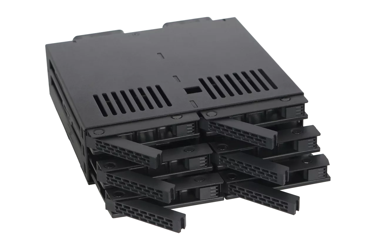 MR-6601 6 Bay Hard Disk Enclosure Rack Data Storage for 2.5In SSD