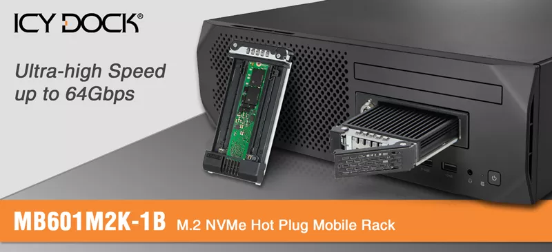 MB601M2K-1B_M.2 NVMe SSD PCIe 4.0 Mobile Rack Enclosure for