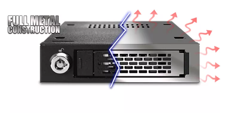 thumbnail image 2 of Ecommerce Platform - ICY DOCK MB991IK-B 2.5-inch SATA/SAS HDD & SSD Mobi Rack For 3 5 Device Bay Full Metal 2 of 10
