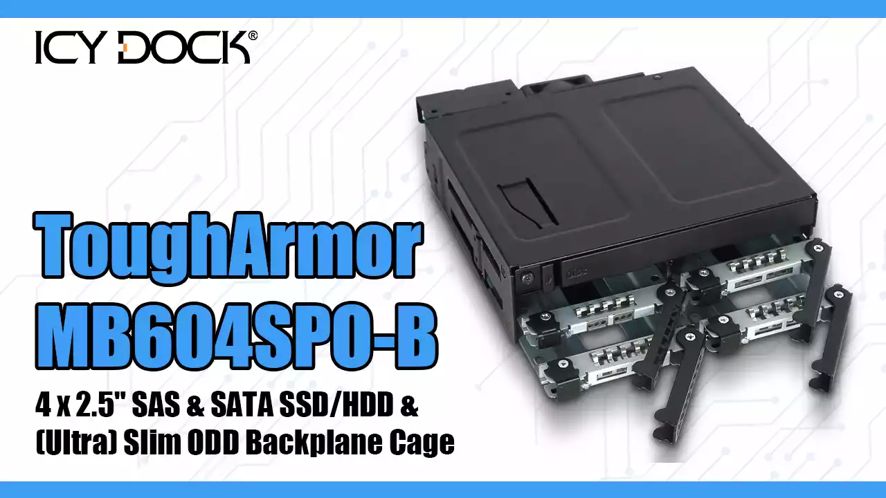 Icy Dock ToughArmor Series Backplane Cage for 5.25 Bay 