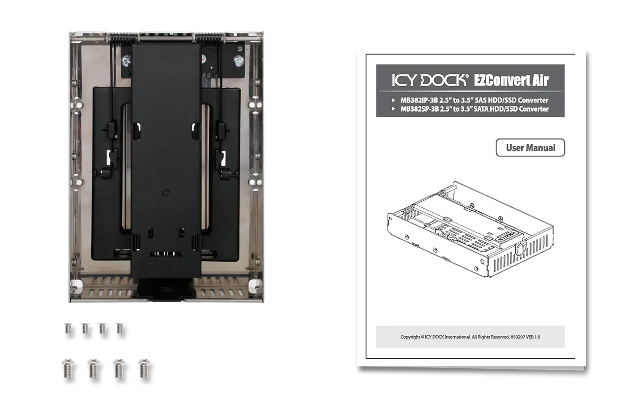 ICY DOCK EZConvert Lite MB882SP-1S-3B - Rack disque dur interne